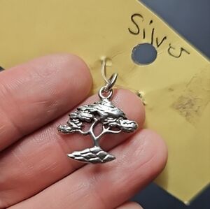Silver Tree Pendant Charm